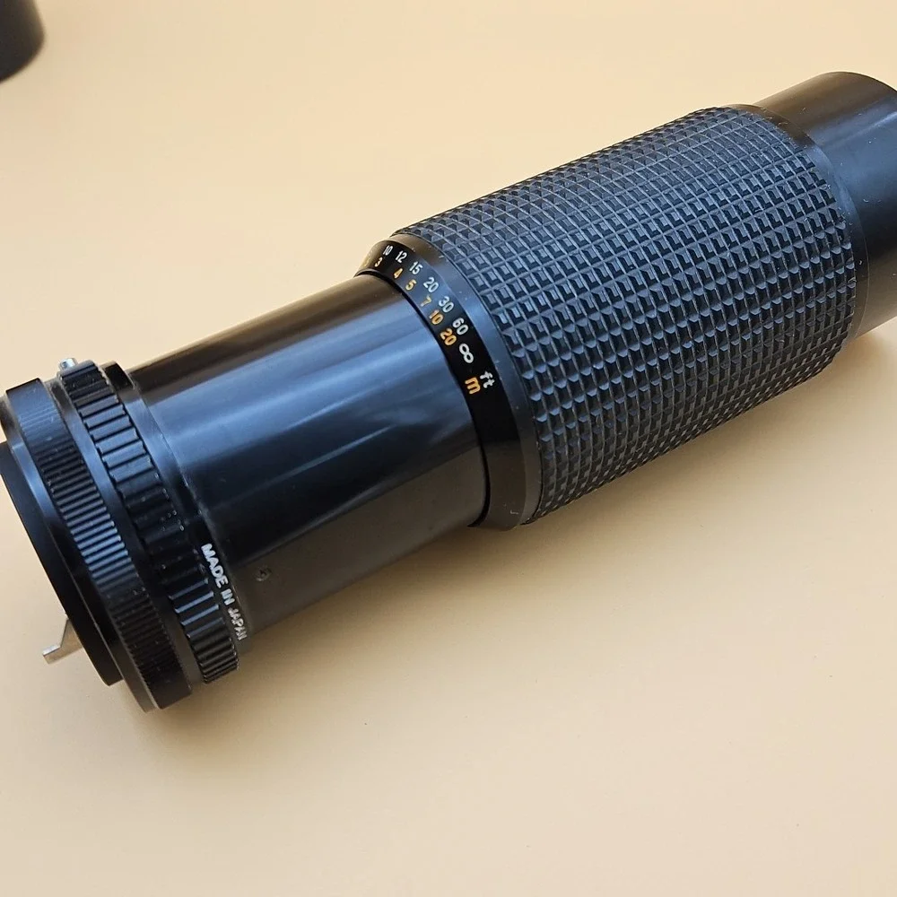 Albinar ADG 75-300mm f5.6 Telephoto Zoom Lens For Canon Black Tested Working